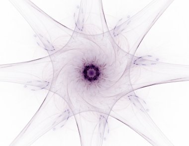 Bilim, teknoloji ve tasarım konularında fraktal radyal desen