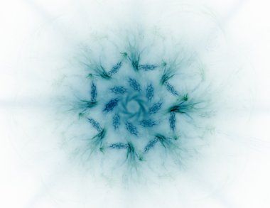 Soyut fraktal desen ve şekiller. Fraktal doku parmak izi.