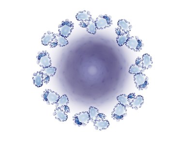 Renkli sarmal fraktal elips üzerinden