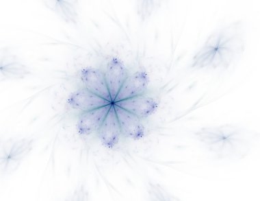 Bilim, teknoloji ve tasarım konularında fraktal radyal desen