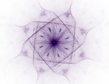 Bilim, teknoloji ve tasarım konularında fraktal radyal desen