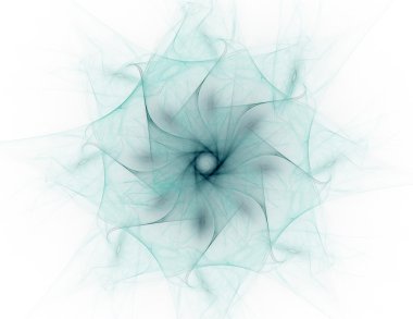 Bilim, teknoloji ve tasarım konularında fraktal radyal desen