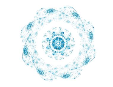 Bilim, teknoloji ve tasarım konularında fraktal radyal desen