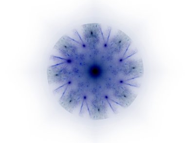 Bilim, teknoloji ve tasarım konularında fraktal radyal desen