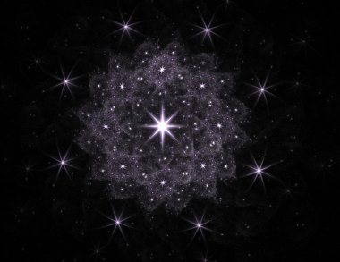 fraktal seri çekim serisi. Bilim, teknoloji ve tasarım konusunda patlama Interplay in fractal Radyal desen