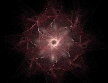 Bilim, teknoloji ve tasarım konularında fraktal radyal desen