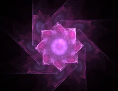 Bilim, teknoloji ve tasarım konularında fraktal radyal desen