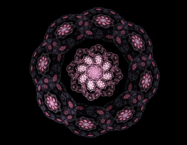 Bilim, teknoloji ve tasarım konularında fraktal radyal desen