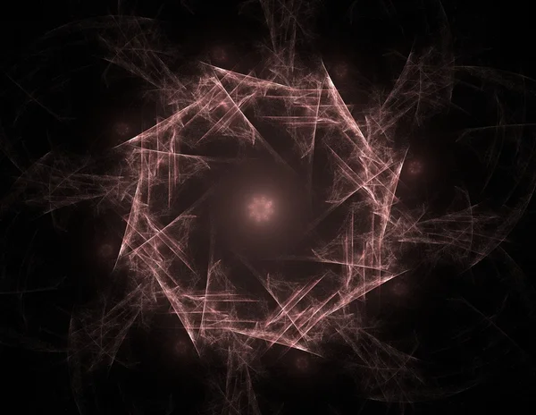 Padrão radial fractal sobre o tema da ciência, tecnologia e design — Fotografia de Stock
