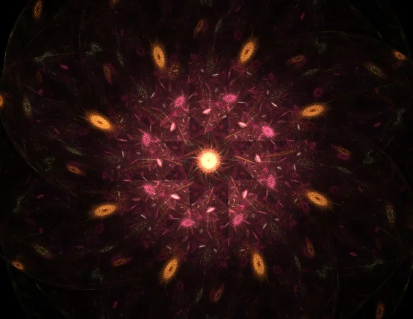 Un design fractal généré par ordinateur abstrait . — Photo