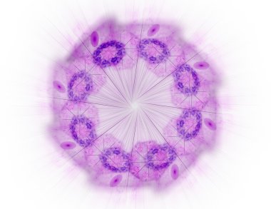 Soyut fraktal desen ve şekiller. Fraktal doku parmak izi.