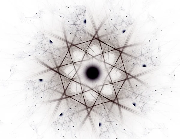 科学、技术和设计方面的分形径向图样 — 图库照片