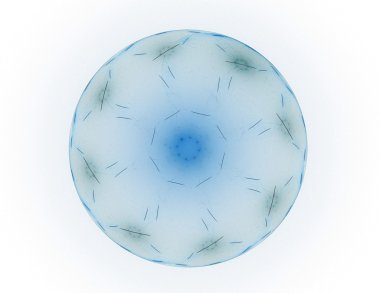 Bilim, teknoloji ve tasarım konularında fraktal radyal desen