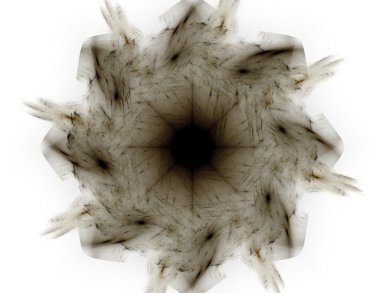 renkli fraktal Yüzükler, dijital sanat