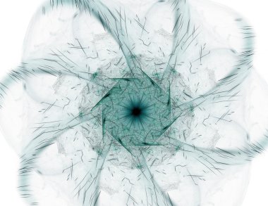 renkli fraktal Yüzükler, dijital sanat