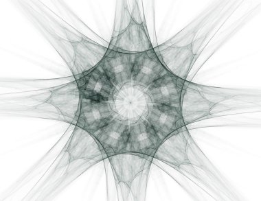 renkli fraktal Yüzükler, dijital sanat