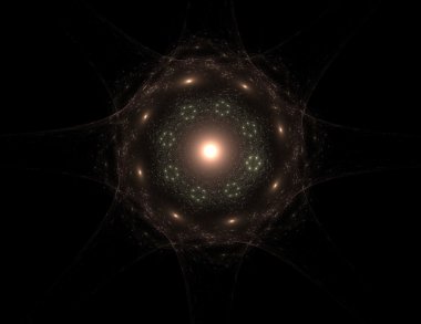 Esnaf altın ışıltılı yıldız tozu daire