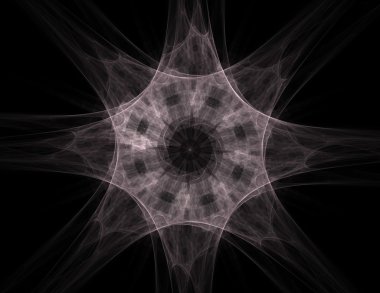 renkli fraktal Yüzükler, dijital sanat