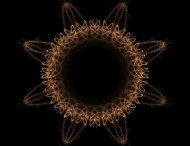 renkli fraktal Parlatıcı, yaratıcı grafik için dijital sanat