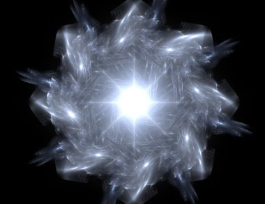 renkli fraktal Yüzükler, dijital sanat