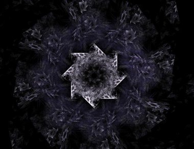 renkli fraktal Parlatıcı, yaratıcı grafik için dijital sanat