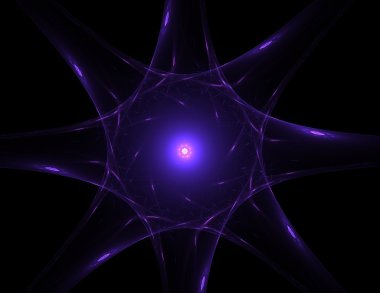 renkli fraktal Yüzükler, dijital sanat