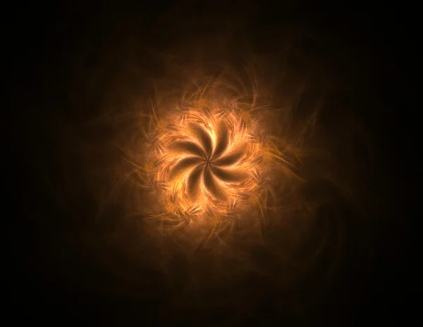 Illustartion du cercle de poussière d'étoile scintillant d'or — Photo