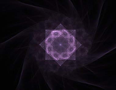 Bilim, teknoloji ve tasarım konularında fraktal radyal desen