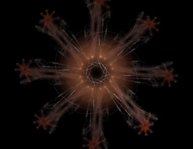 oluşturulan renkli şekiller