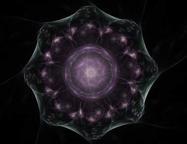 Soyut fraktal enkaz, yaratıcı grafik tasarım için dijital sanat