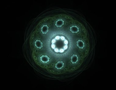 Soyut fraktal desen ve şekiller. Fraktal doku parmak izi.