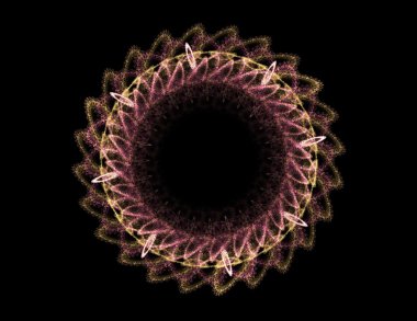 Soyut fraktal desen ve şekiller. Fraktal doku parmak izi.