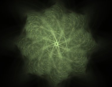 Bilim, teknoloji ve tasarım konularında fraktal radyal desen