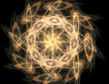 Soyut fraktal enkaz, yaratıcı grafik tasarım için dijital sanat