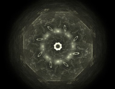 vitray çiçek veya kelebek, dijital fractal sanat tasarım