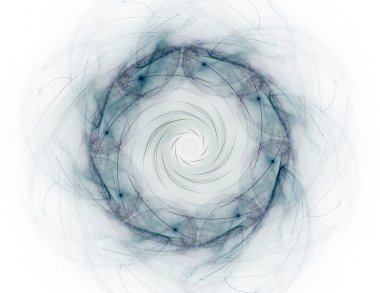 Bilim, teknoloji ve tasarım konularında fraktal radyal desen