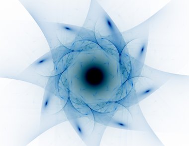 Bilim, teknoloji ve tasarım konularında fraktal radyal desen 