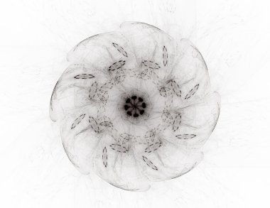 dantelli renkli clockwork desen, dijital fractal sanat tasarım