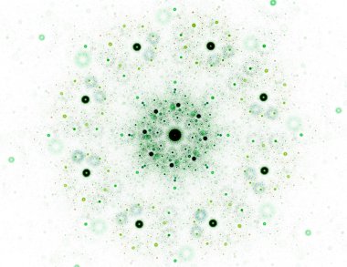 Bilim, teknoloji ve tasarım konularında fraktal radyal desen 