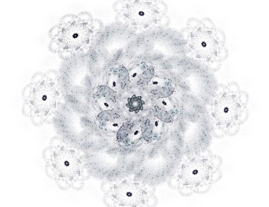 vitray çiçek veya kelebek, dijital fractal sanat tasarım