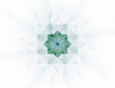 vitray çiçek veya kelebek, dijital fractal sanat tasarım