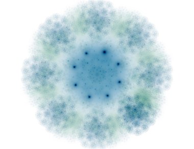 Bilim, teknoloji ve tasarım konularında fraktal radyal desen 
