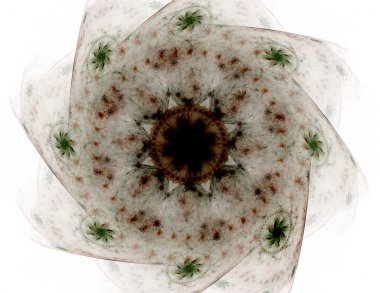 Bilim, teknoloji ve tasarım konularında fraktal radyal desen 