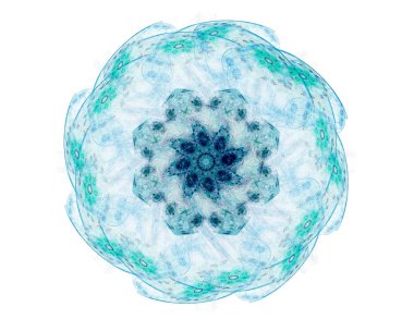 Soyut fraktal desen ve şekiller. Fraktal doku parmak izi.