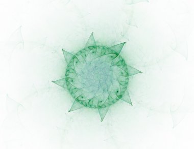 renkli fraktal Yüzükler, dijital sanat