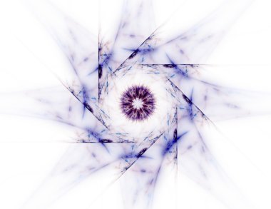 Bilim, teknoloji ve tasarım konularında fraktal radyal desen