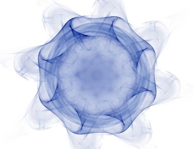 Bilim, teknoloji ve tasarım konularında fraktal radyal desen