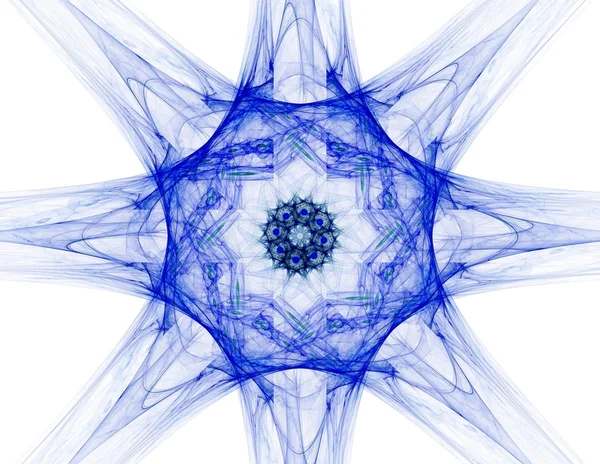 Série de partículas elementares. interacção de formas fractais abstractas sobre o tema da ciência da física nuclear e do design gráfico. — Fotografia de Stock