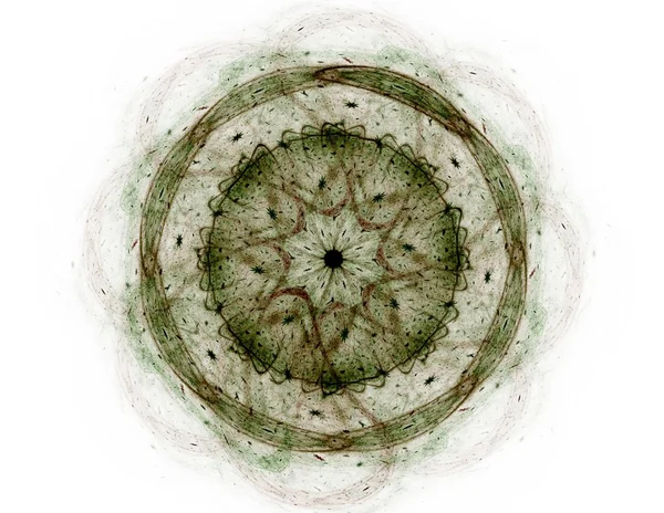 Padrão radial fractal sobre o tema da ciência, tecnologia e design — Fotografia de Stock