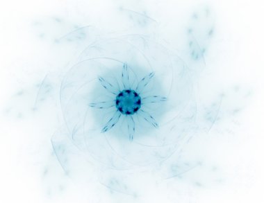 Bilim, teknoloji ve tasarım konularında fraktal radyal desen